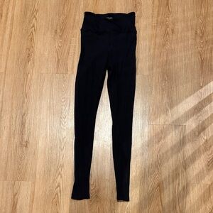 Year of Ours Black Ribbed Leggings